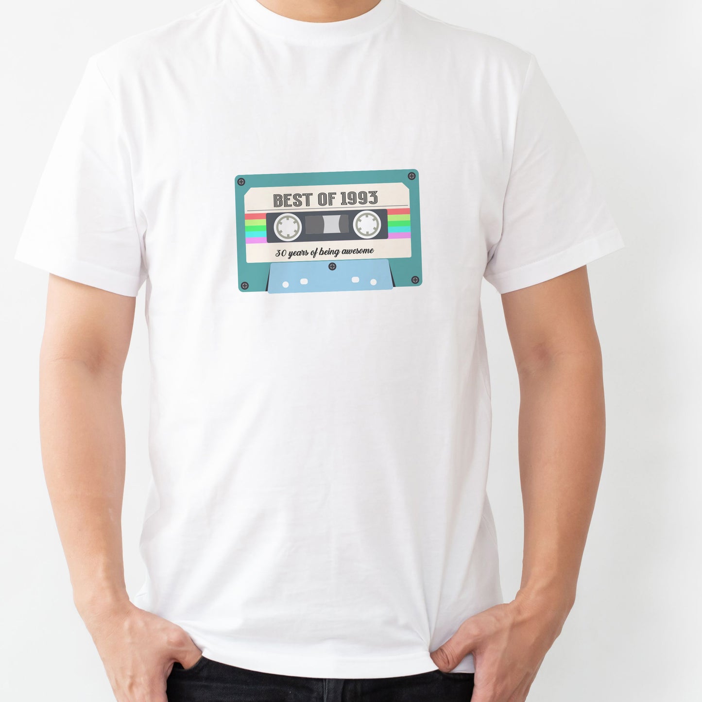 gift for man 30th Birthday retro cassette tshirt