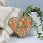 Sisters Make the Best Friends wooden hanging heart plaque