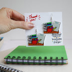 Teacher Book Stack Earrings