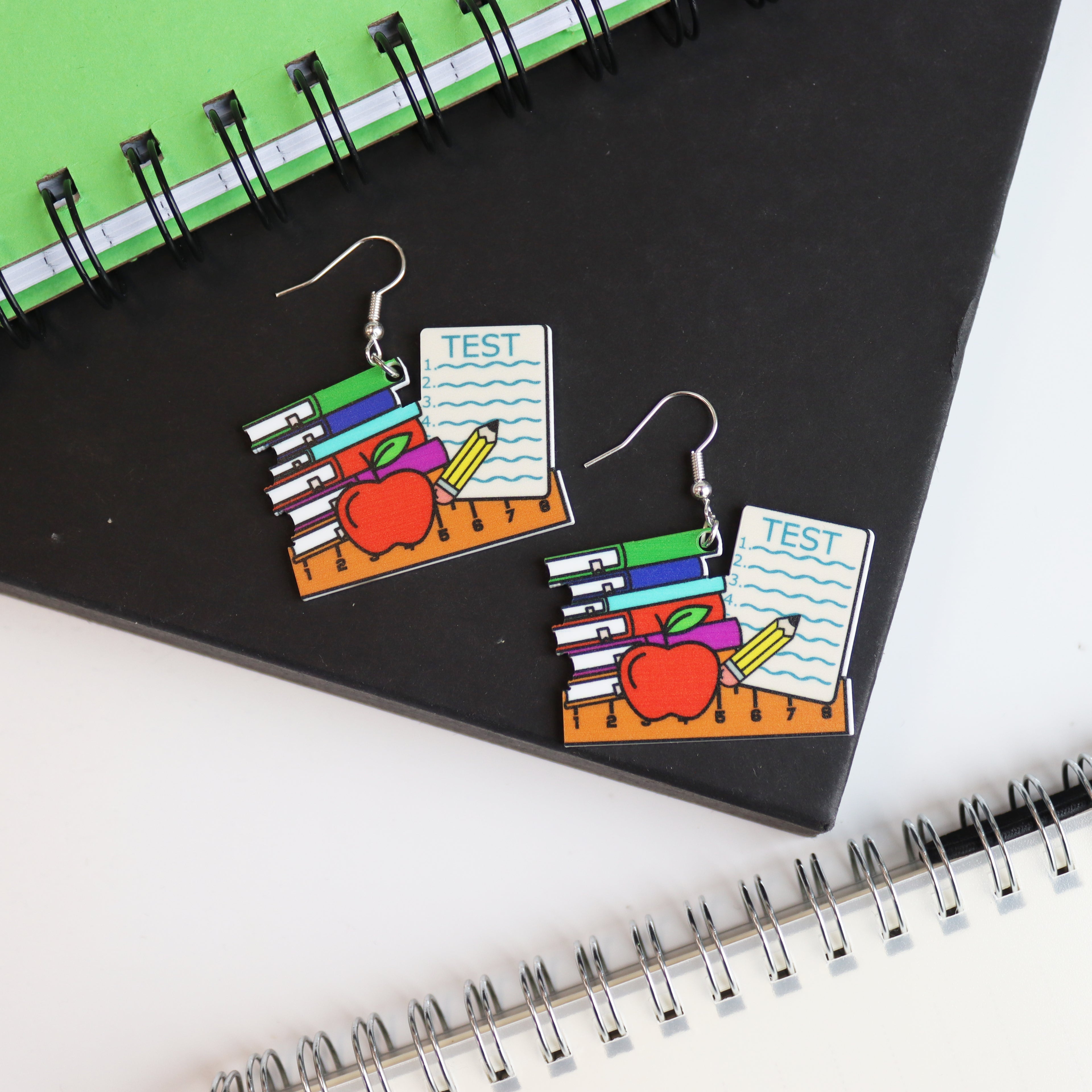 Teacher Book Stack Earrings