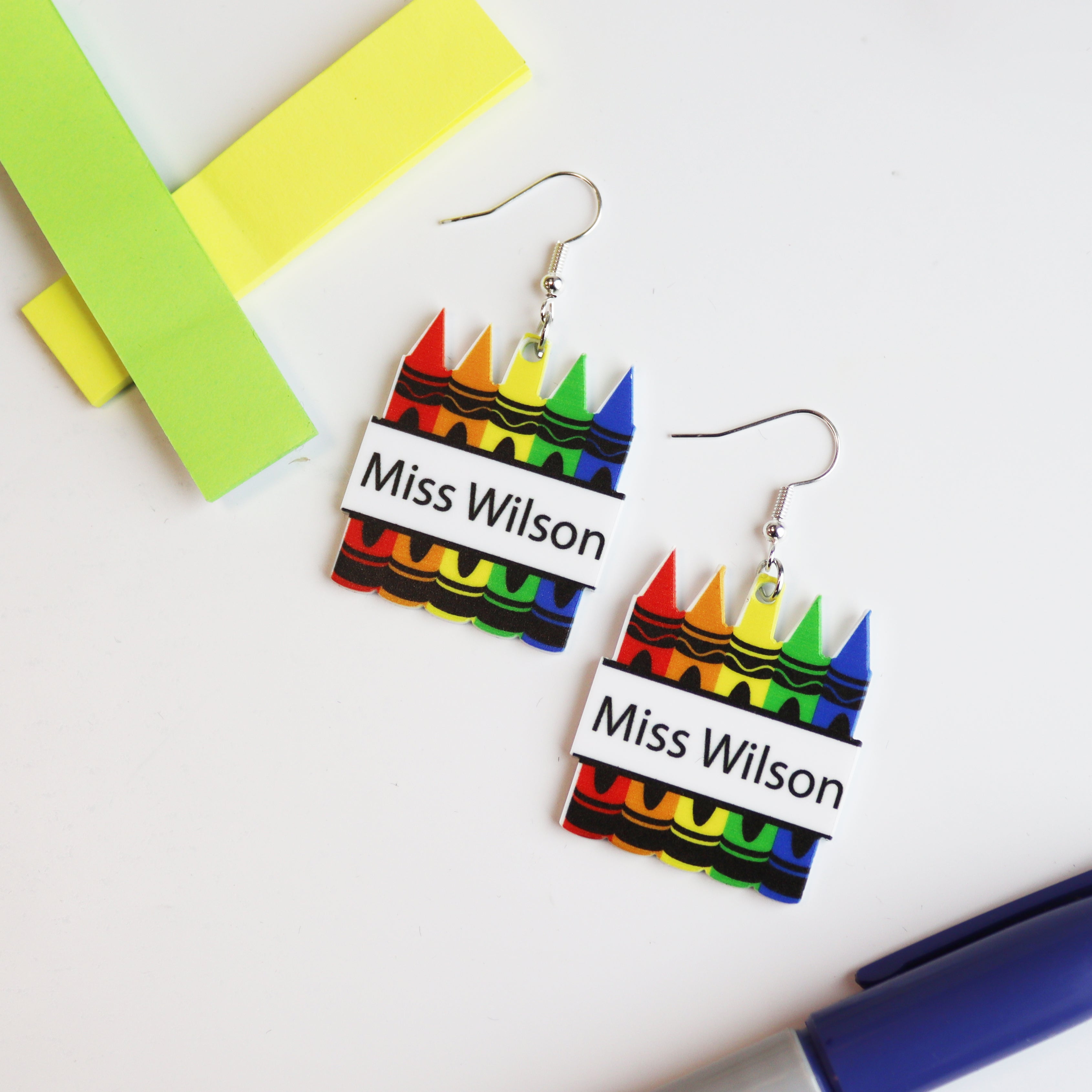 Personalised Teacher Earrings