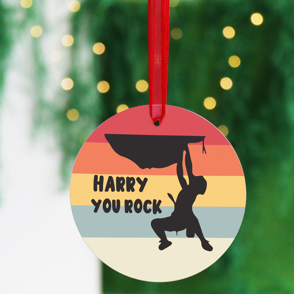 Personalised Bouldering Christmas Tree Decoration