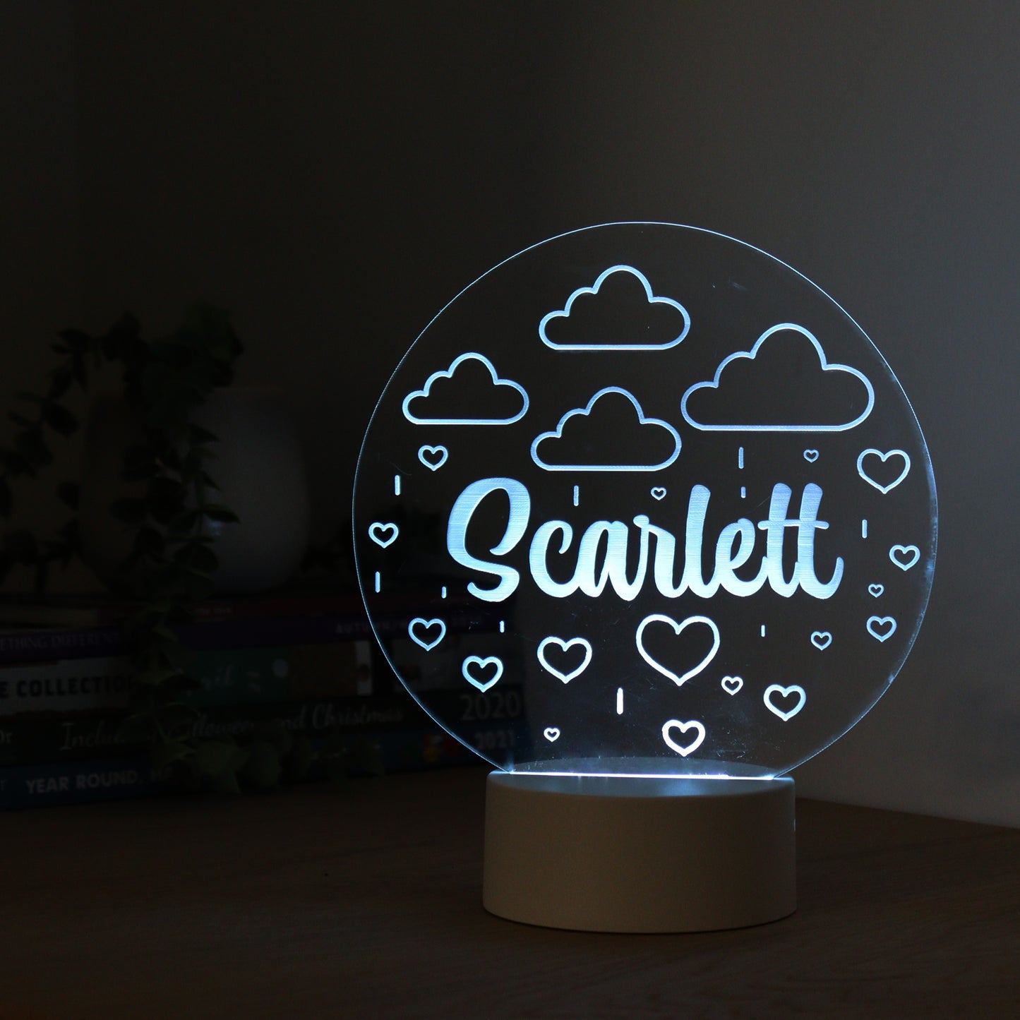 Personalised Clouds LED Night Light