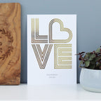 Foil Love Print
