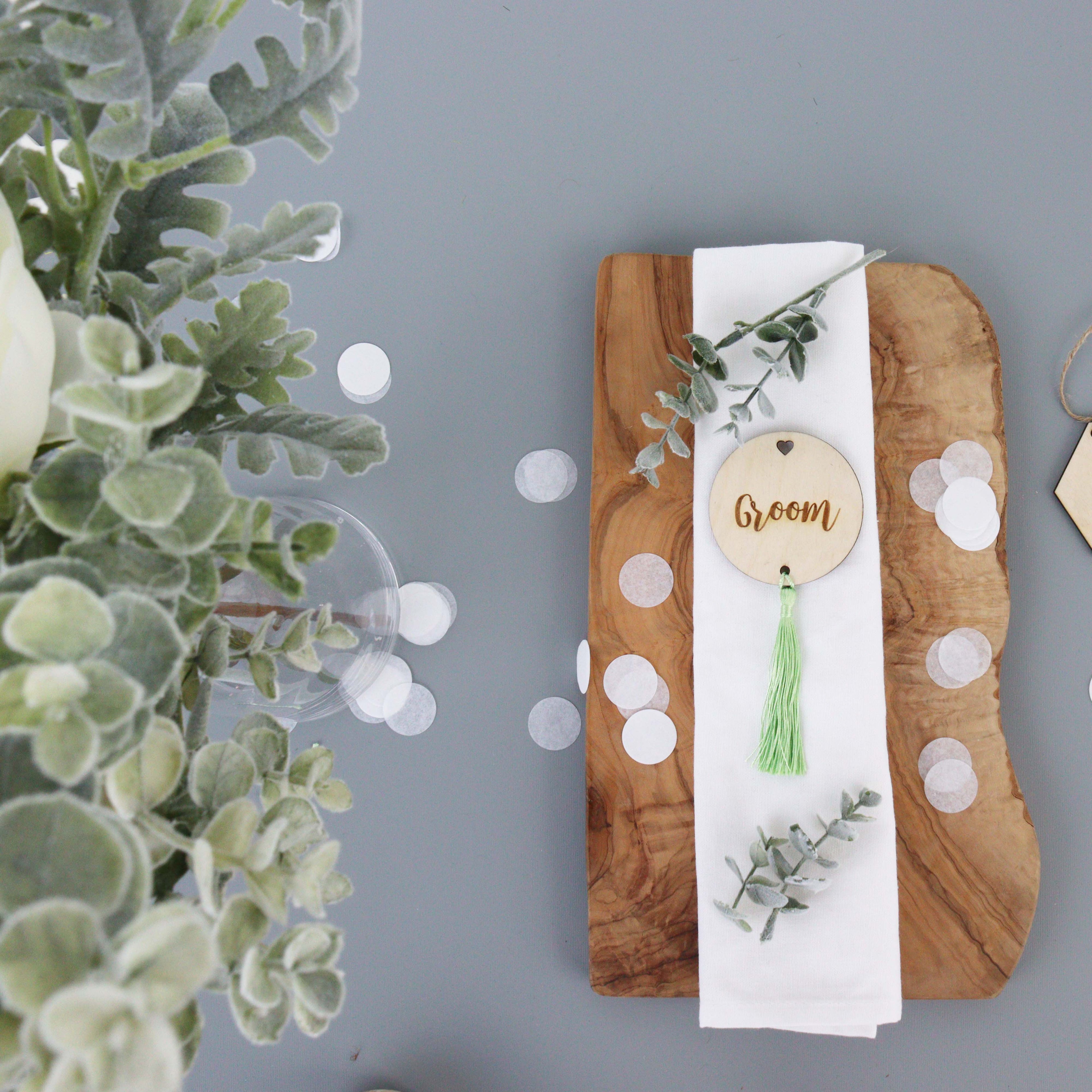 Personalised Round Tassel Place Settings