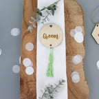 Personalised Round Tassel Place Settings