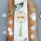 Personalised Round Tassel Place Settings