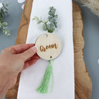 Personalised Round Tassel Place Settings