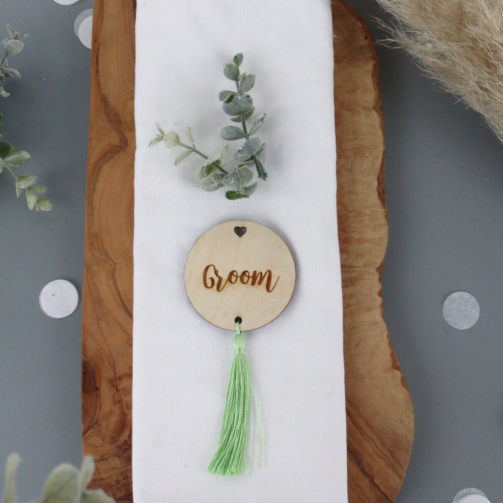 Personalised Round Tassel Place Settings