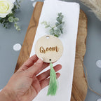 Personalised Round Tassel Place Settings