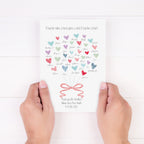 Thank You Teacher Hearts Card