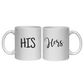 His & Hers Wedding Mug Set