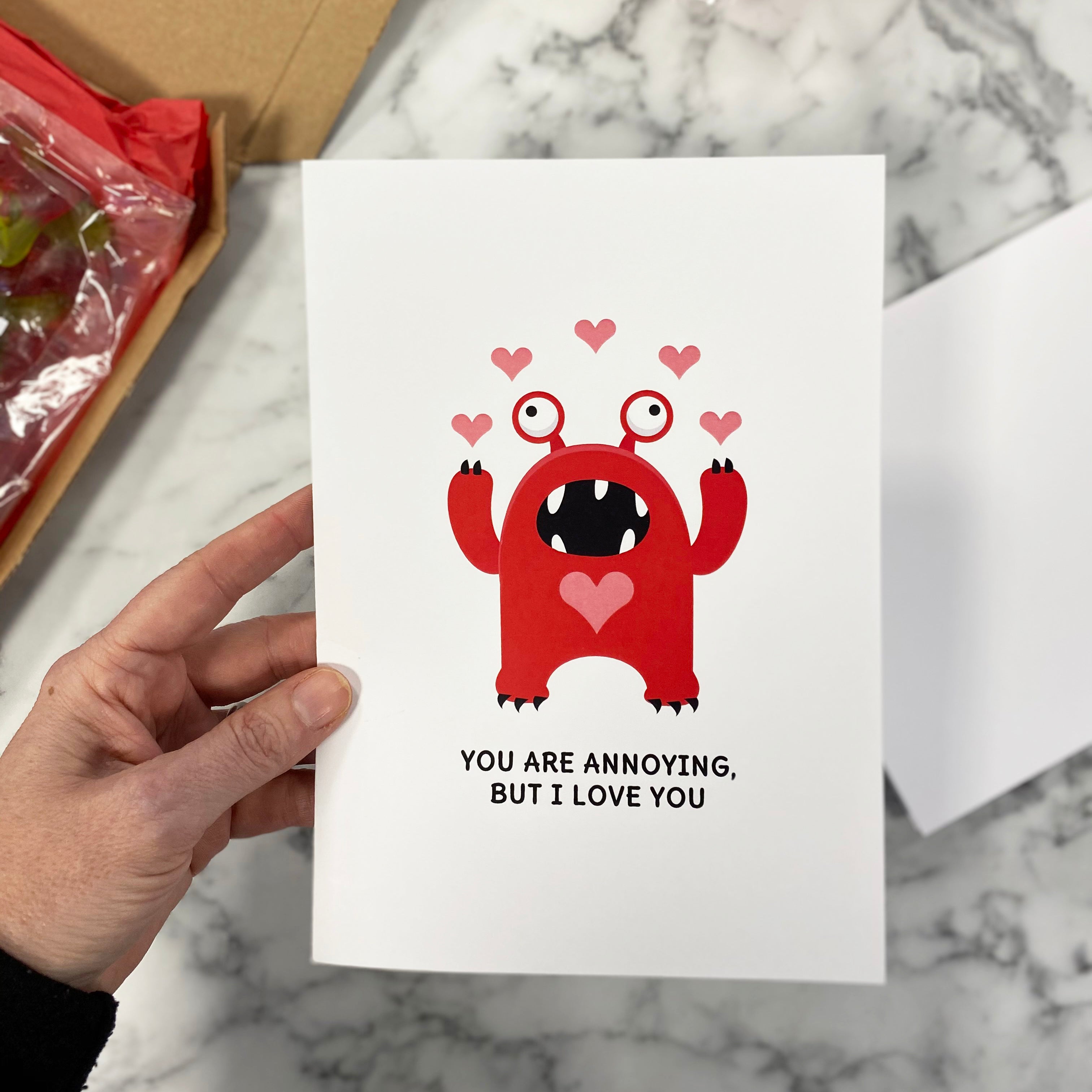 Funny You Are Annoying But I Love You Valentine's Card