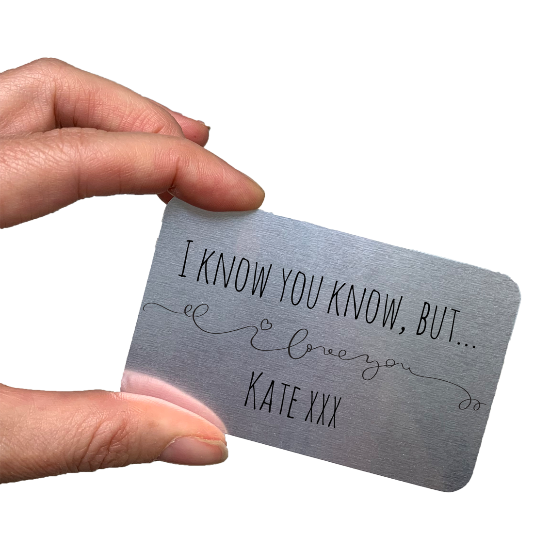 I Know You Know But‚...  Metal Business Card