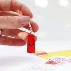 ketchup to my fries acrylic love earrings