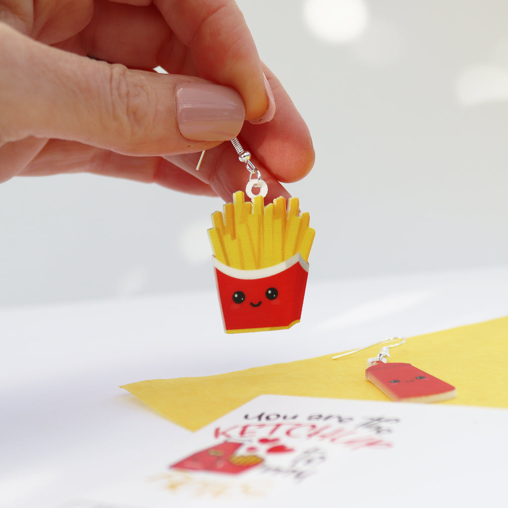 You Are The Ketchup To My Fries Acrylic Earrings