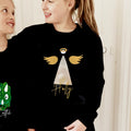 Kids Personalised Angel Christmas Sweatshirt