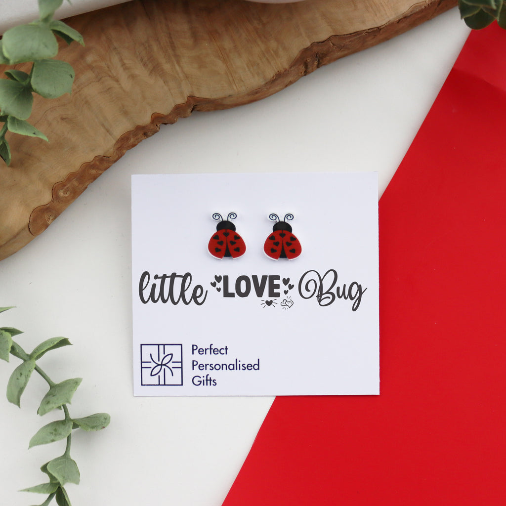 Valentine's earring gift love bug