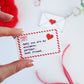 Personalised Love Letter Valentine's Keyring