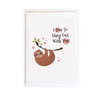 I Love To Hang With You Funny Valentine's Card