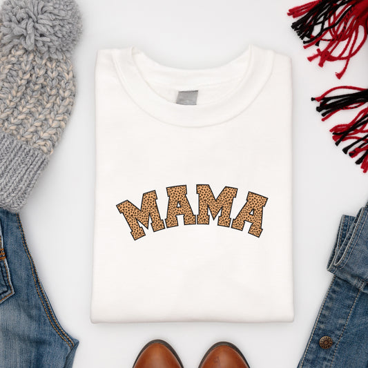 Comfy soft Mama sweatshirt paired with winter woollies