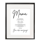 You Are Amazing Mama Poem