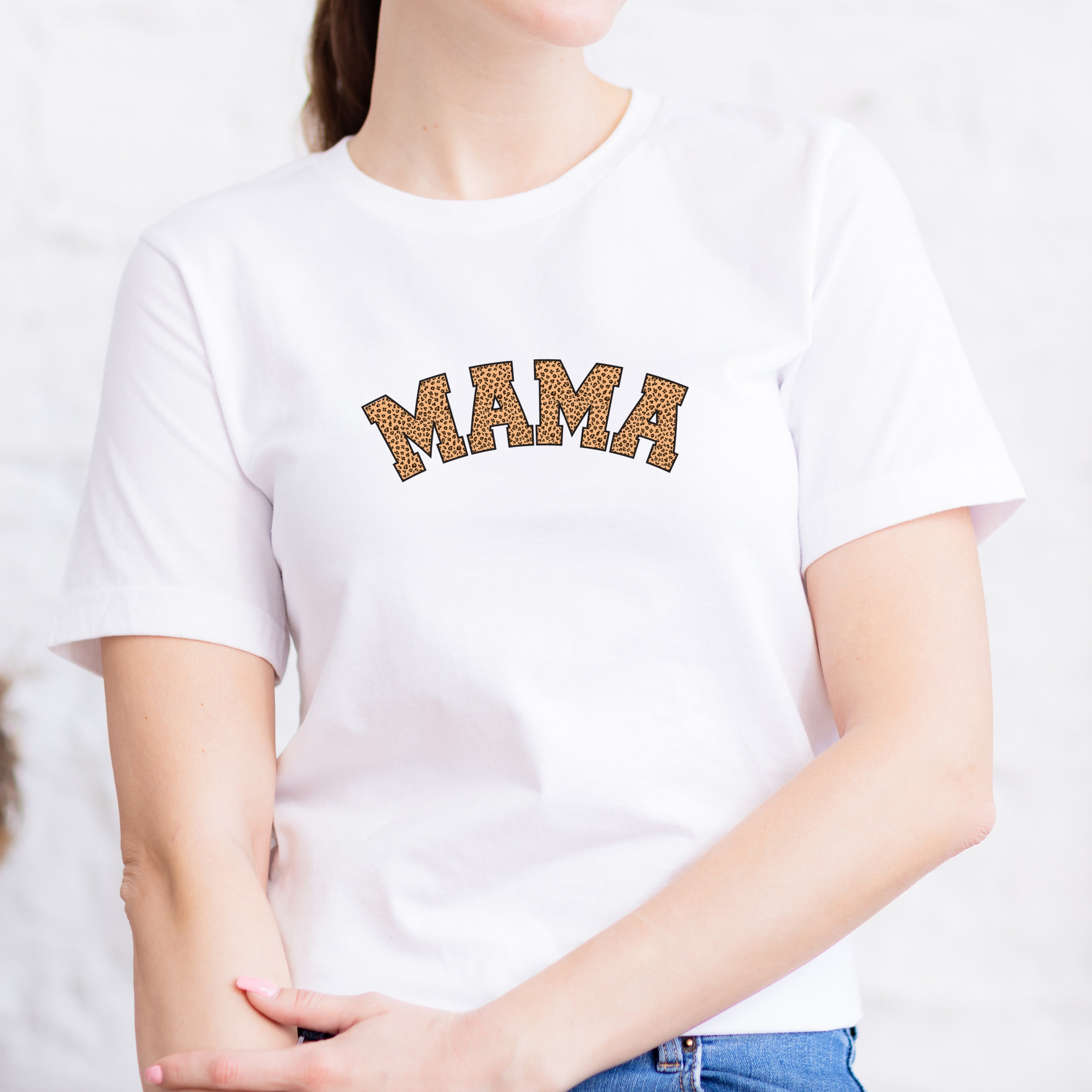Leopard Print Mama Modern Tee