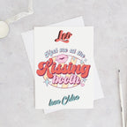 Meet Me at the Kissing Booth Personalised Retro Card