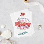 Meet Me at the Kissing Booth Personalised Retro Card