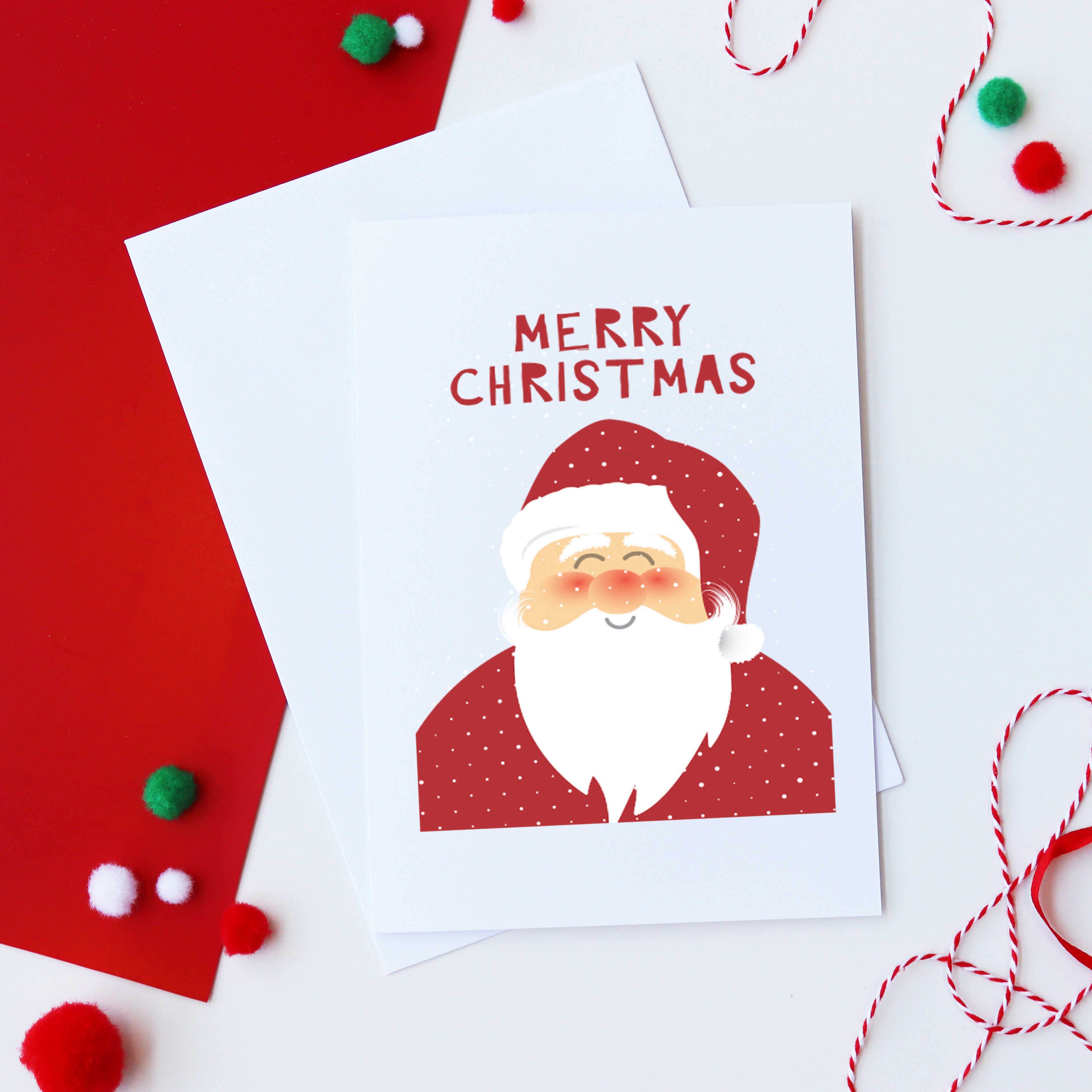 Merry Christmas Santa Card