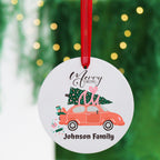 Personalised Family Christmas Car Bauble