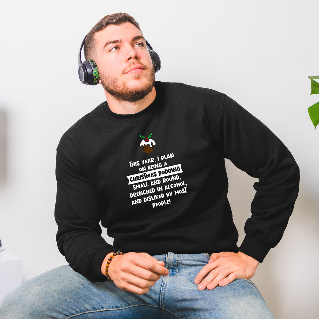 Funny Christmas Pudding Christmas Jumper