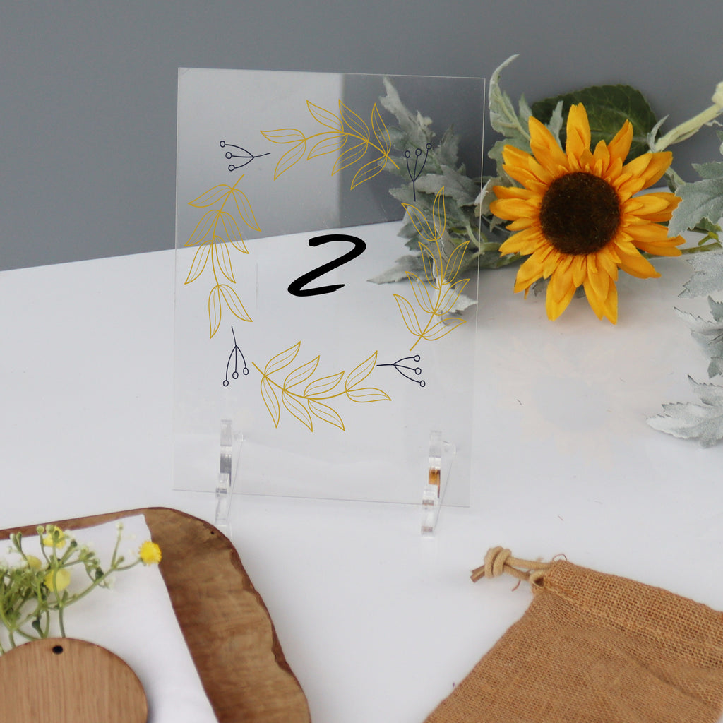 Wedding Table Names Botanical