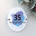 Modern Printed Round House Sign