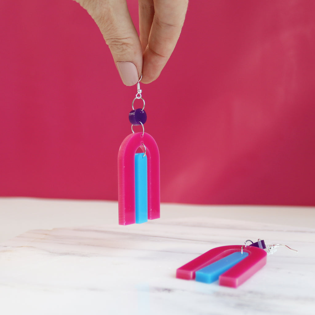 Geometric Bold Acrylic Earrings