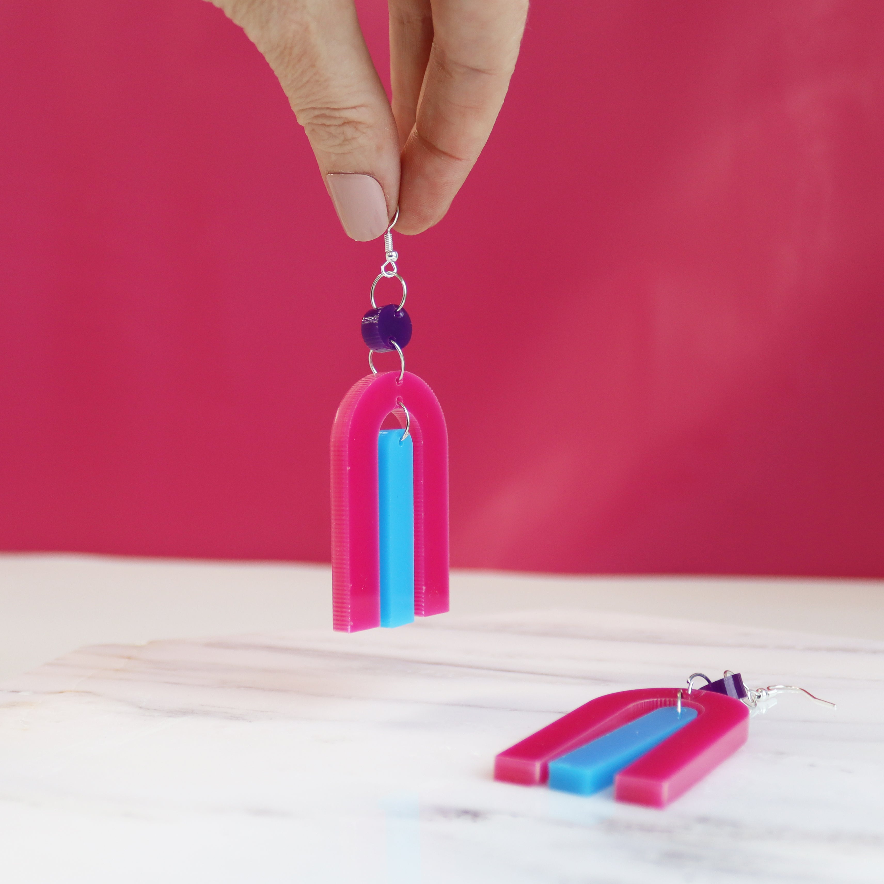 Geometric Bold Acrylic Earrings