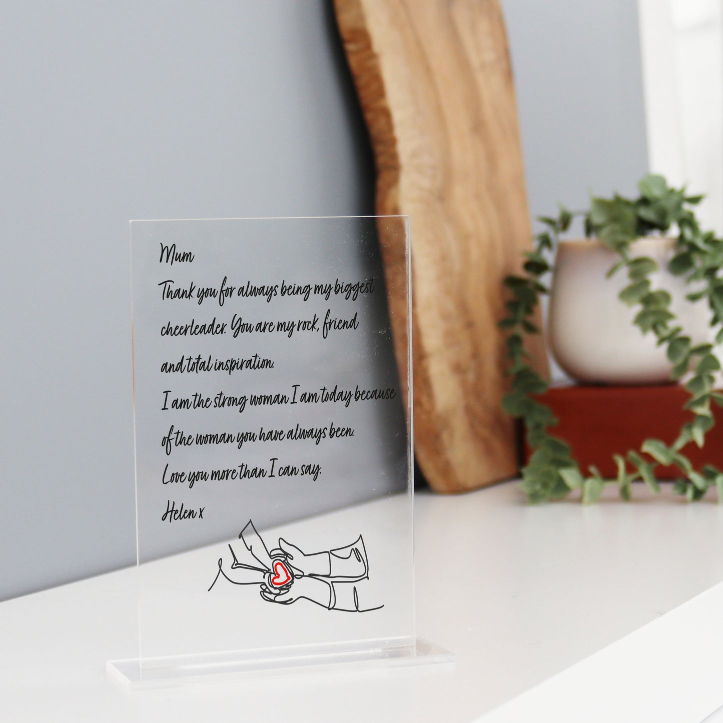 Personalised Printed Letter Mother's Day Gift