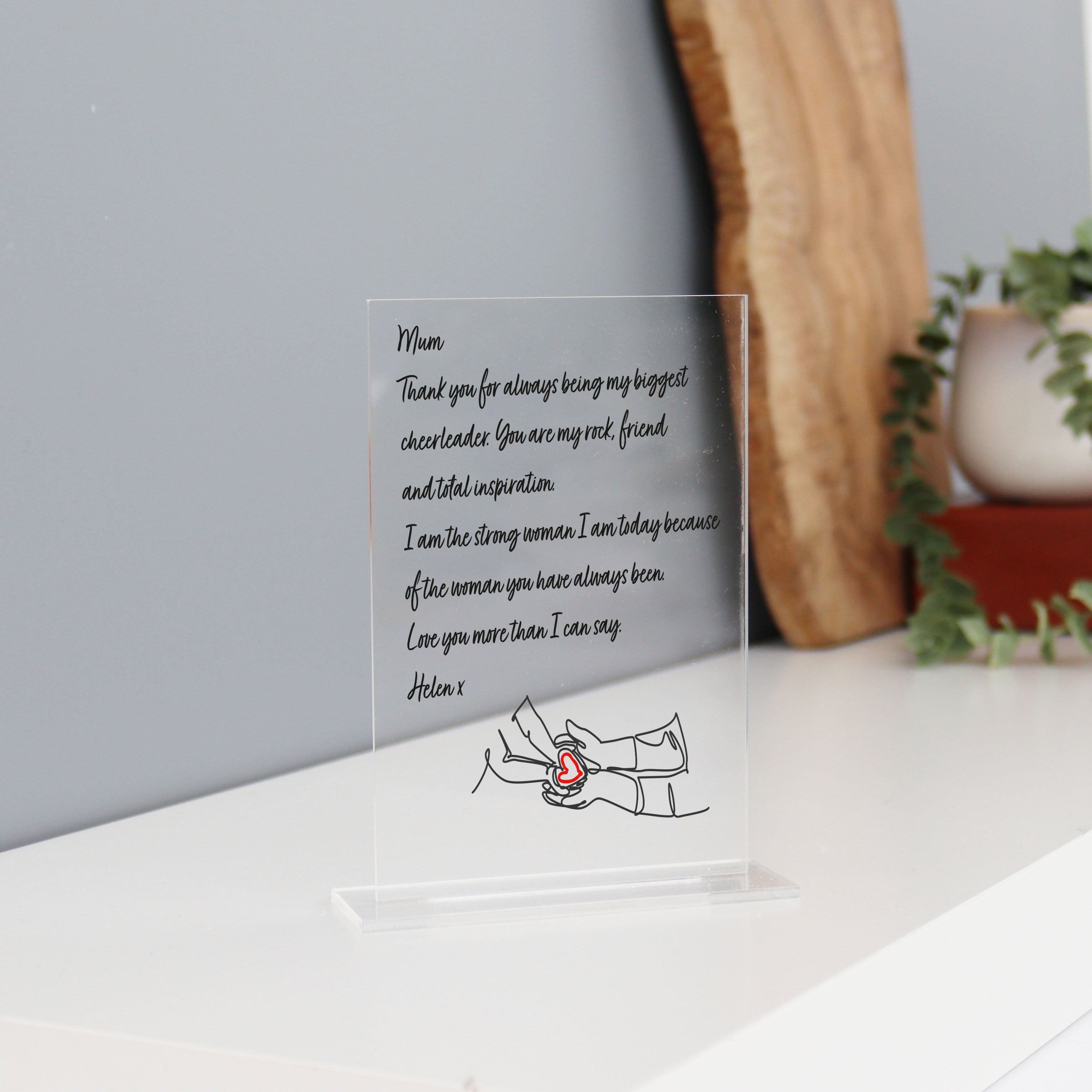 Personalised Printed Letter Mother's Day Gift