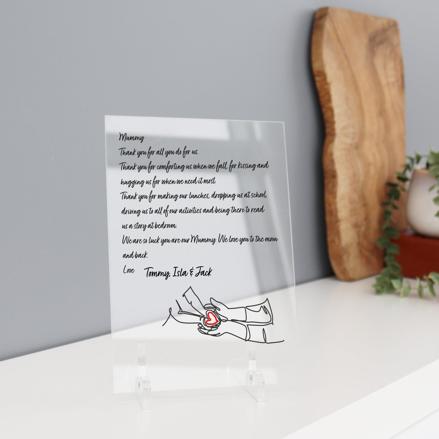 Personalised Printed Letter Mother's Day Gift
