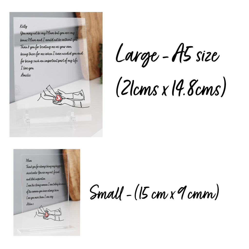 Personalised Printed Letter Mother's Day Gift