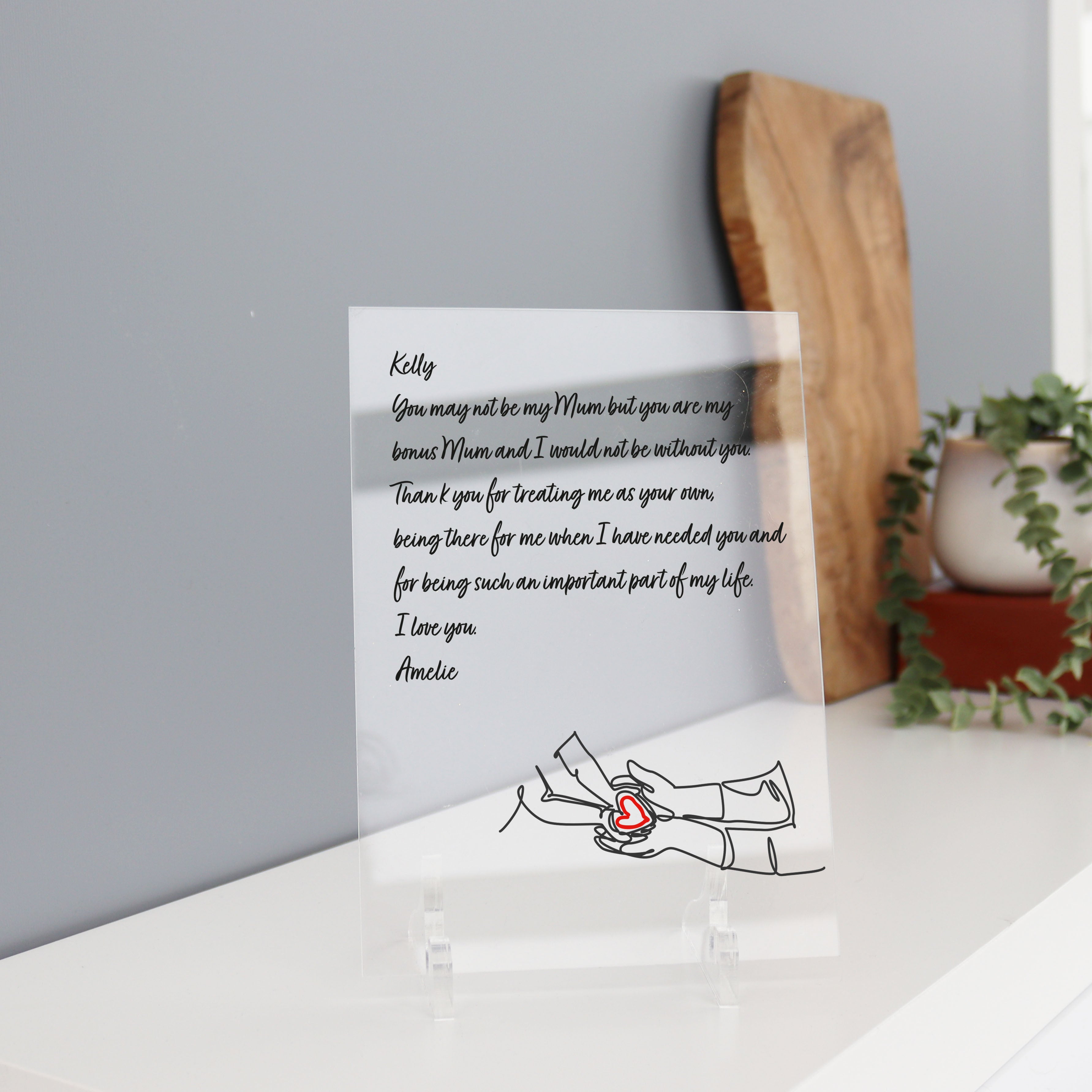 Personalised Printed Letter Mother's Day Gift