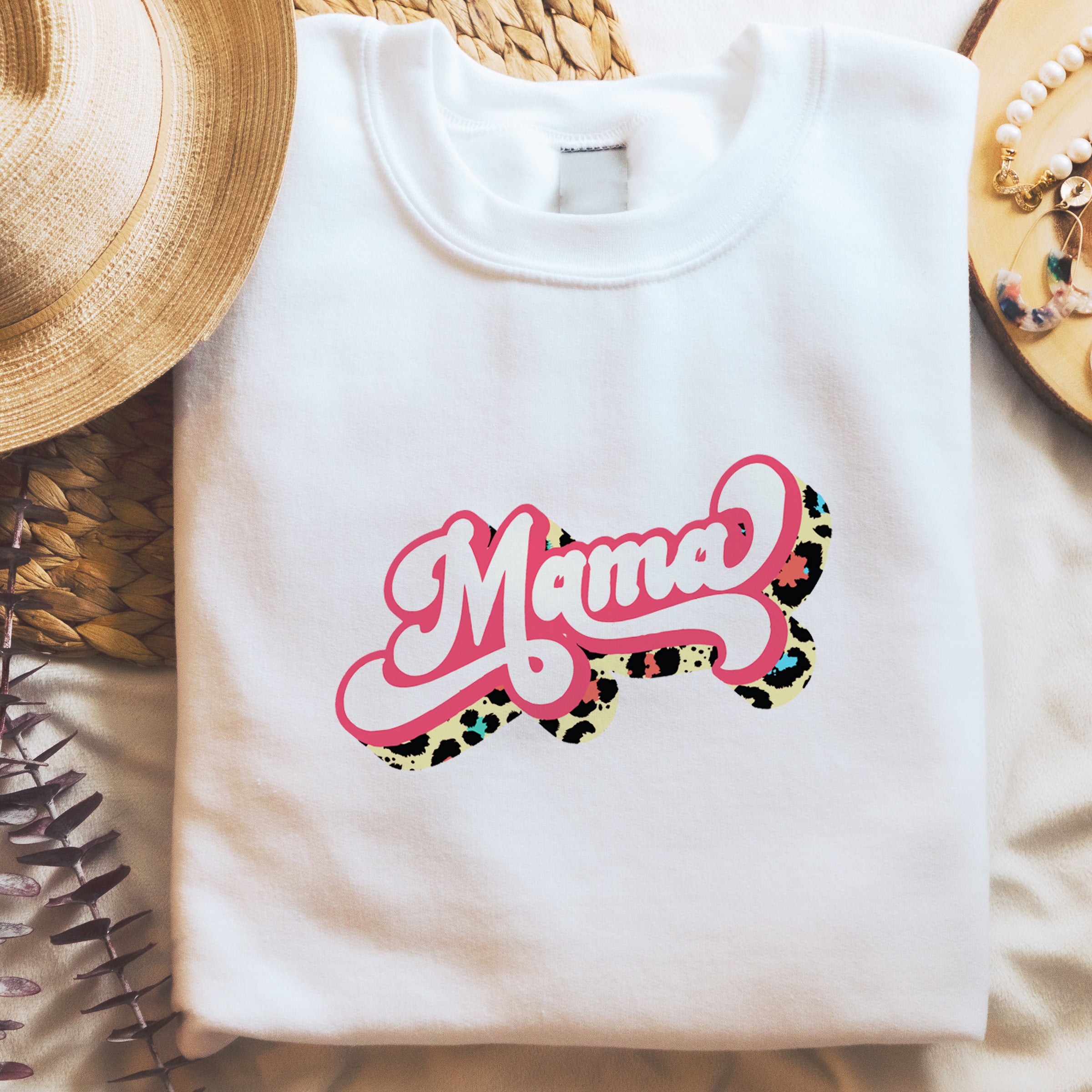 Gift for Mama a comfy soft white sweatshirt