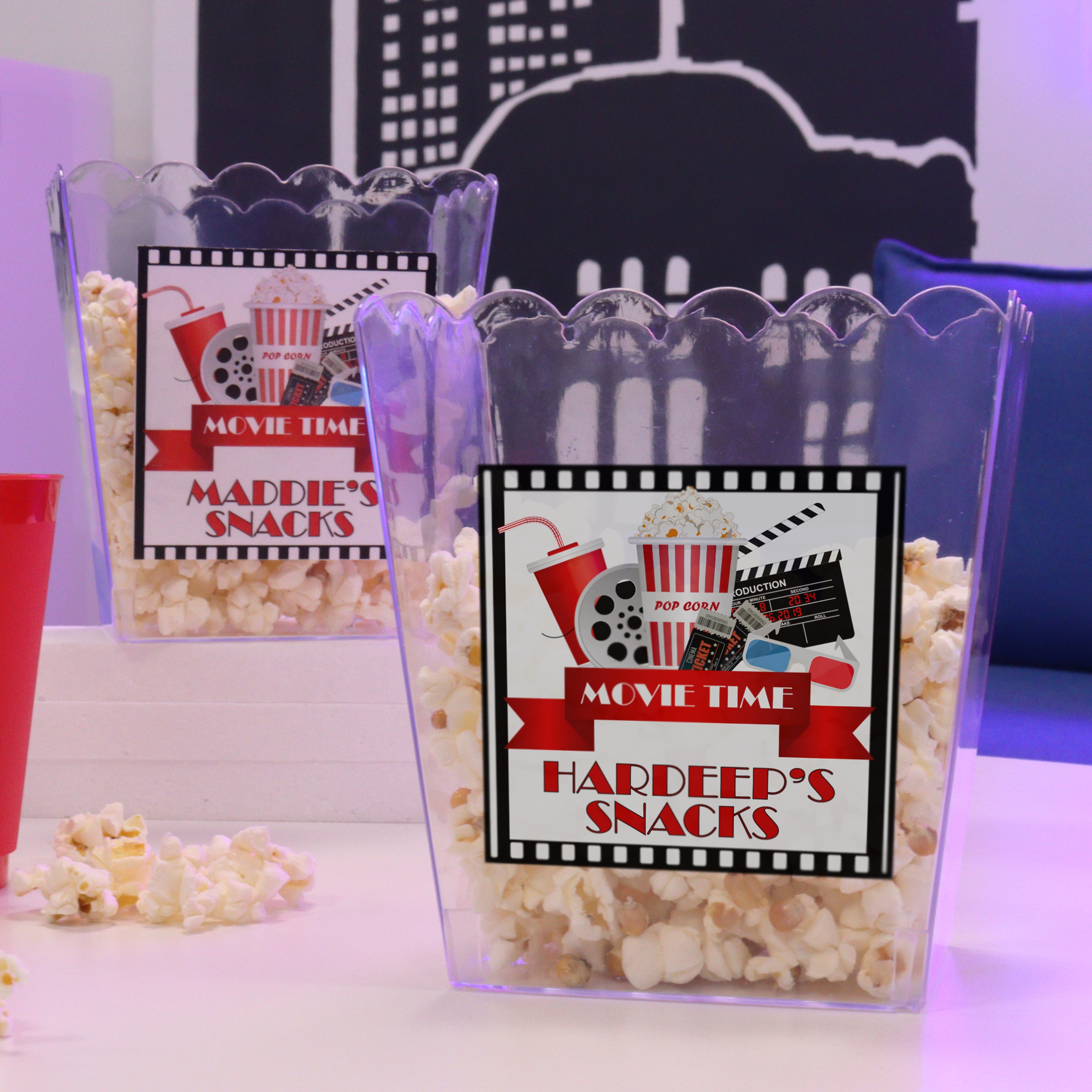 Movie Night Snack Popcorn Box
