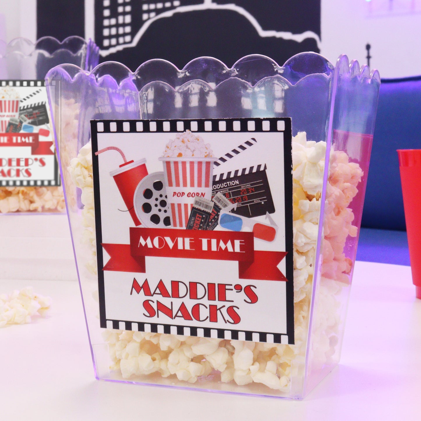 Movie Night Snack Popcorn Box