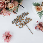 Personalised Wooden Name Wedding Cake Topper