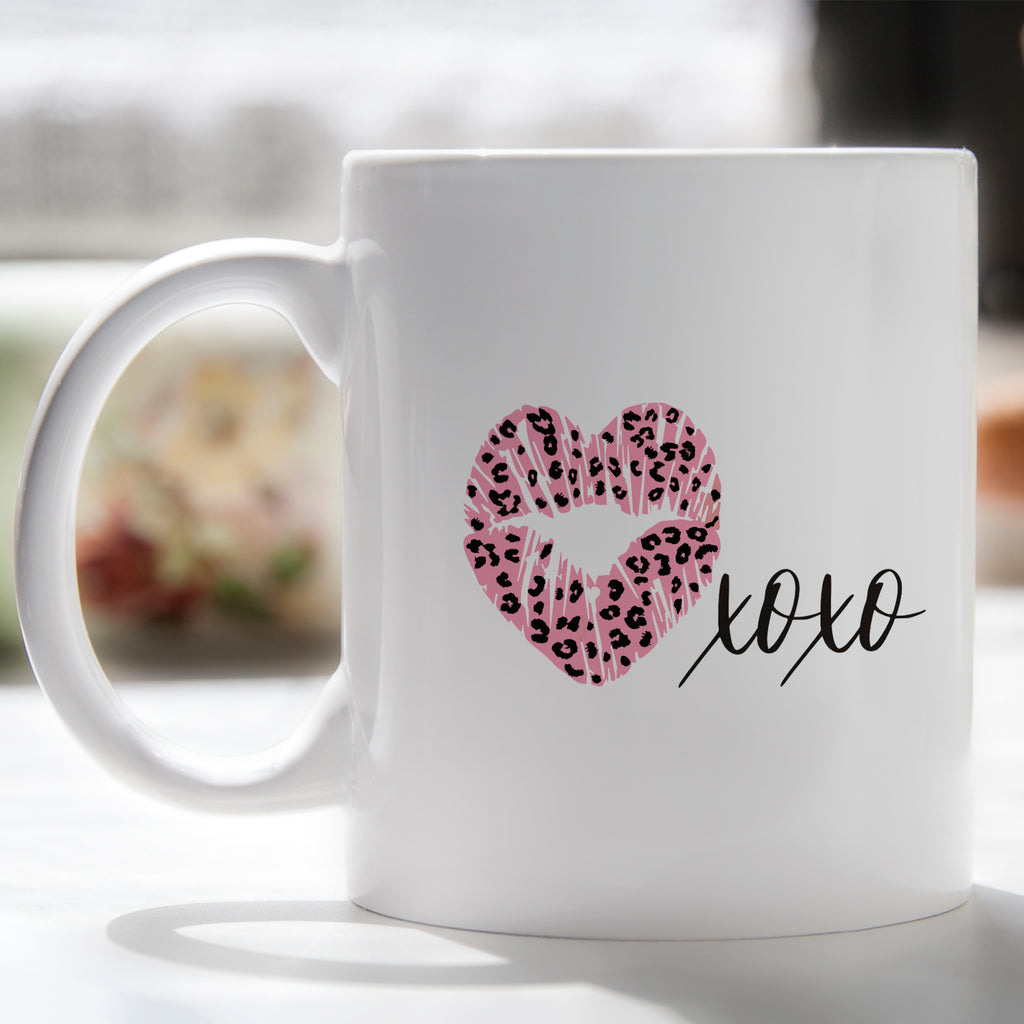 Leopard Print Love Mug