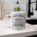 Personalised white mug, a 'Number one dad' Father's Day gift