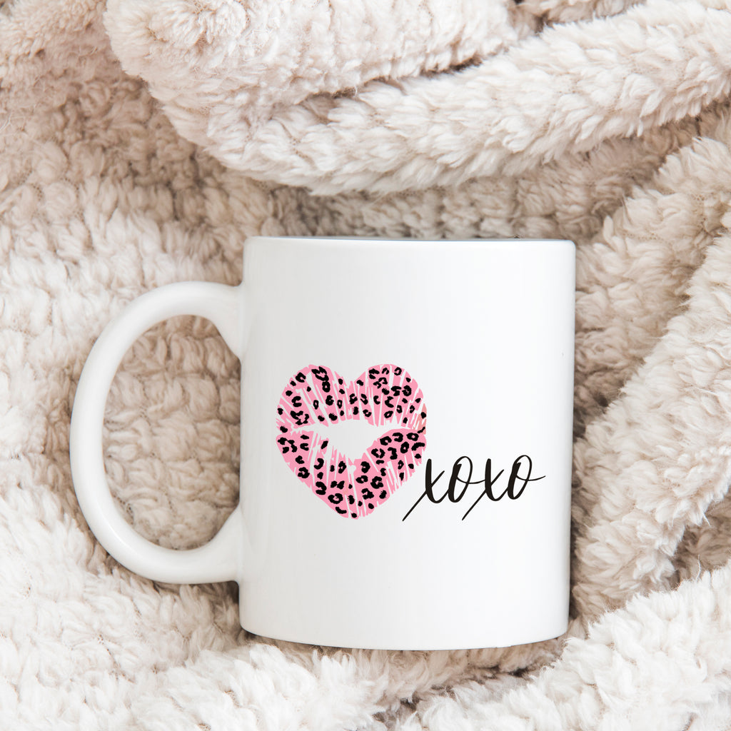 Leopard Print Love Mug