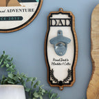 name bottle opener with vintage metal opener