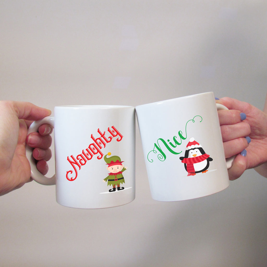 Naughty And Nice Christmas Mug Set